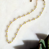Lure Daisy Chain Choker/Necklace White