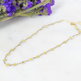 Lure Daisy Chain Choker/Necklace White