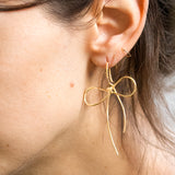 Put a Bow on it Earring Gold