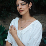 Script Necklace in Silver