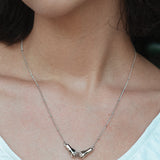 Script Necklace in Silver