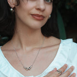 Script Necklace in Silver