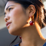 Sweet Cherry Threader Earrings