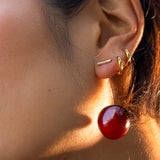 Sweet Cherry Threader Earrings