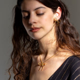 The Bow is Mine Necklace in Gold