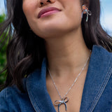 The Bow is Mine Necklace in Silver