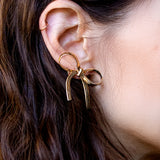 The Bow is Mine Stud Gold