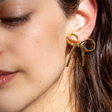 The Bow is Mine Stud Gold