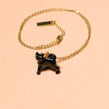 Tiny Norman Black Cat Necklace