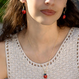 Tiny Lady Bug Earrings