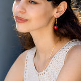 Tiny Lady Bug Earrings