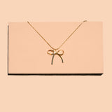 The Bow is Mine Necklace in Gold
