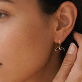 Whale Tail Hoops