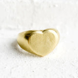 Can't Heartly Wait Ring in Gold