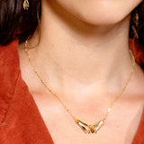 Script Necklace in Gold