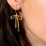 Bad to the Bow Earrings Gold