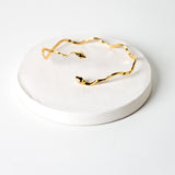 On A Plane 18K Gold Plated Cuff