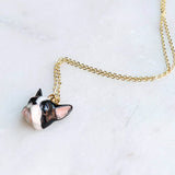 French Bulldog Face Necklace
